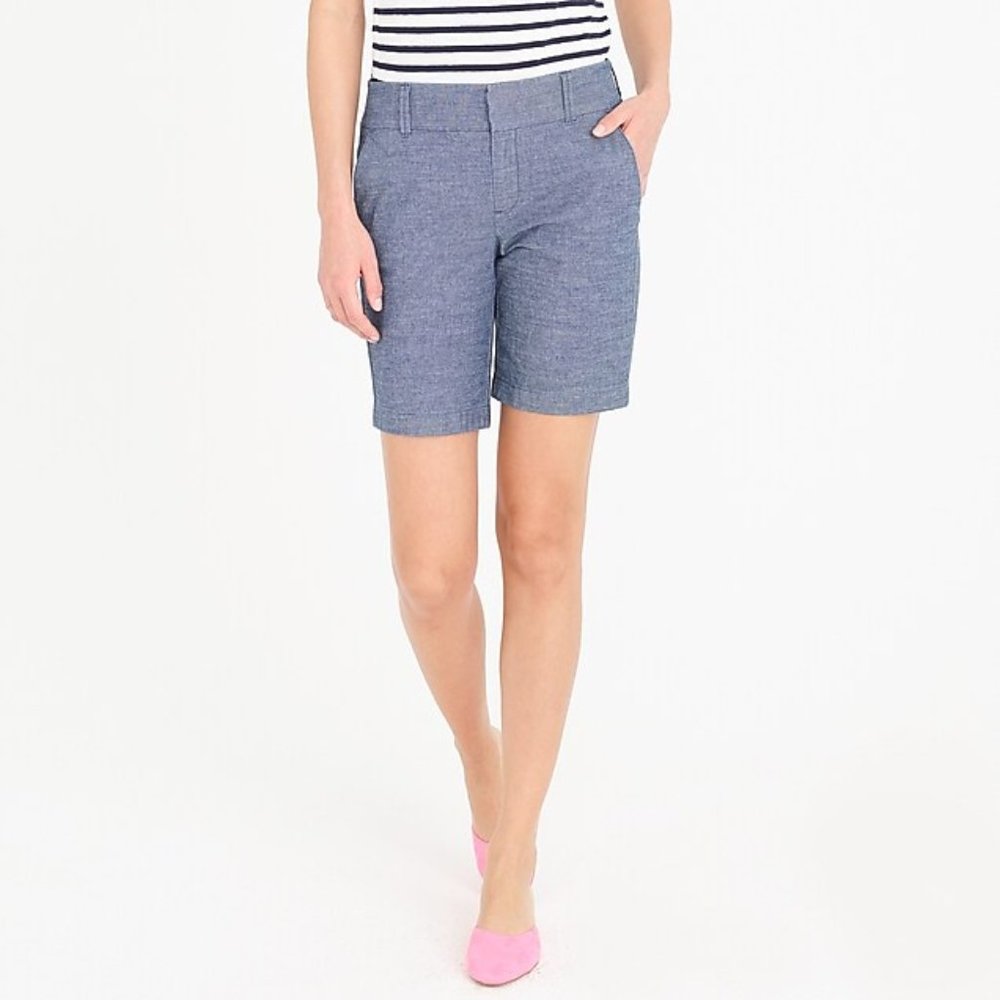 J. Crew Frankie Bermuda Chambray Short